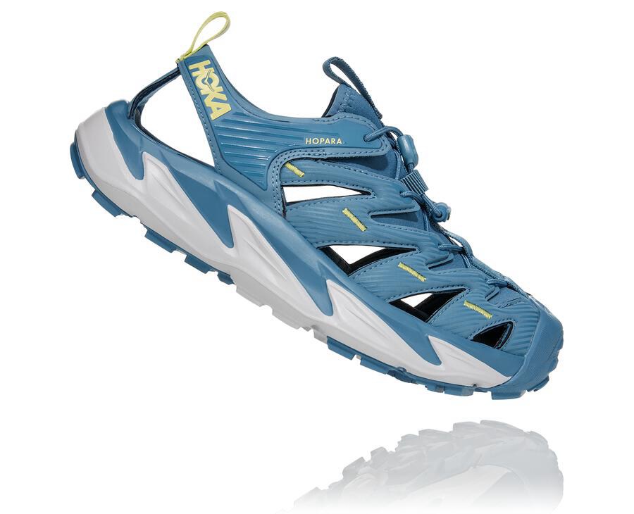 Sandals Womens - Hoka One One Hopara - Blue - MCRBWHQ-80